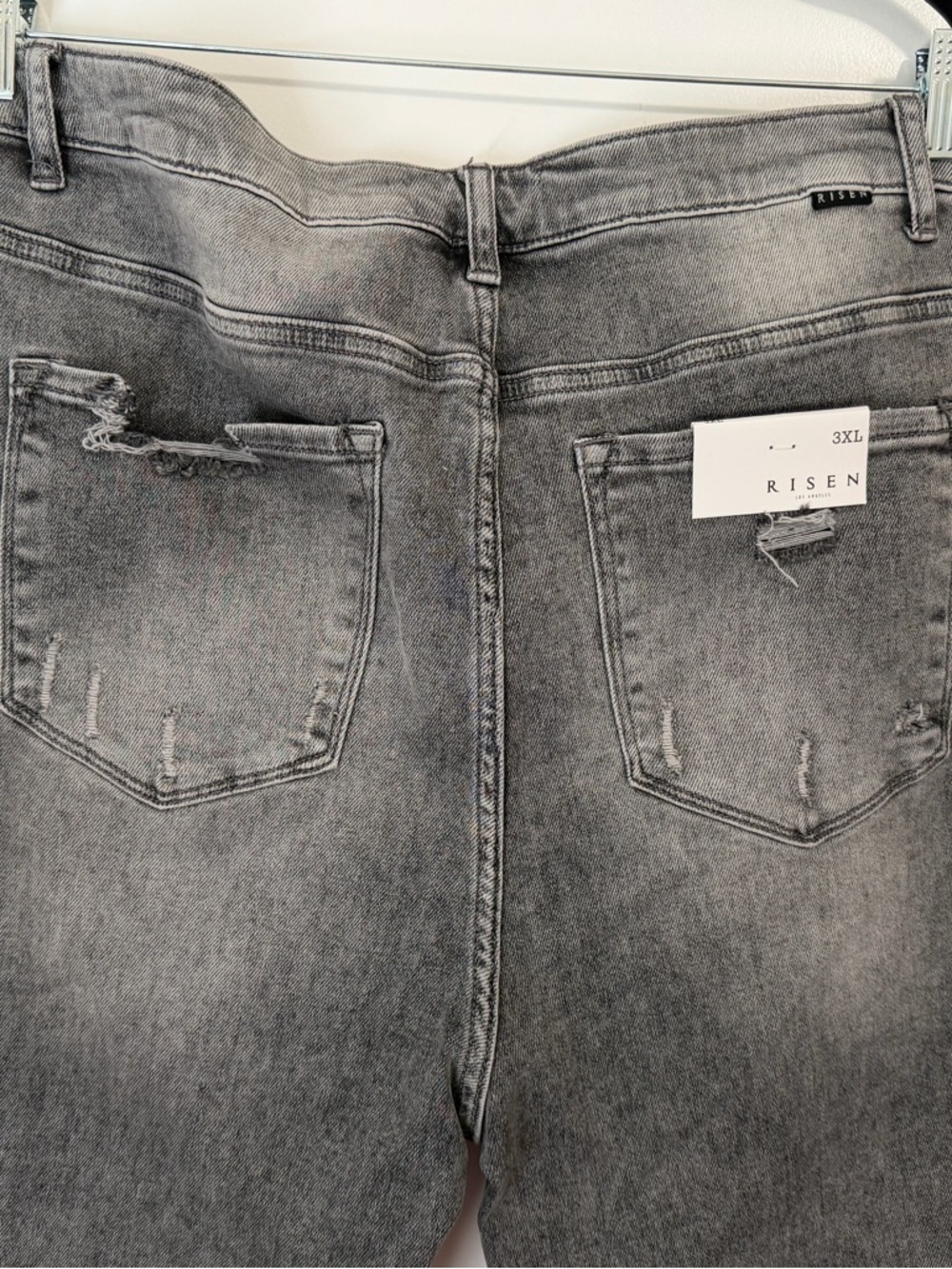 Risen High-Rise Faded Black Jeans - Picture 10 of 14